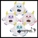 1 Plush Yeti Creature Bead Filled Squeeze Stress Balls
