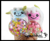 1 Plush Yeti Creature Bead Filled Squeeze Stress Balls