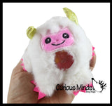 1 Plush Yeti Creature Bead Filled Squeeze Stress Balls