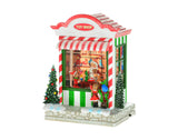 9" Candy House Snow Globe w/Santa, Music & LED Light