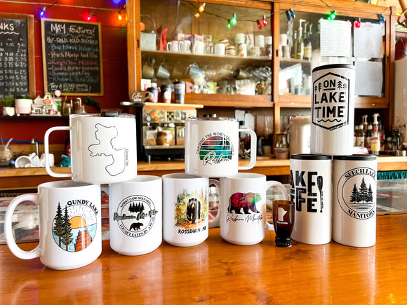 Rossman Lake (shape) Camp Mug