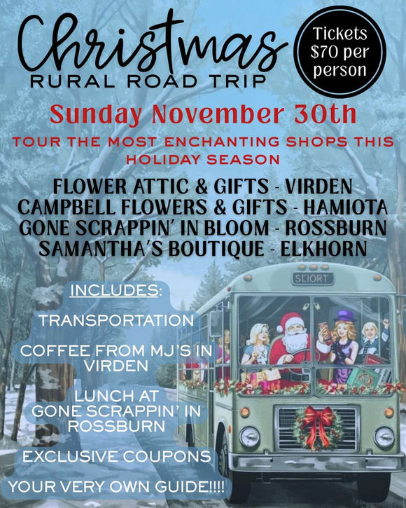 Christmas Rural Road Trip - Sun. Nov 30, 2025
