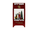 9.5" LED Mailbox Snowglobe w/Santa