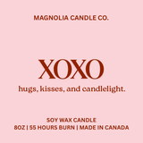 XOXO, Valentine's Day Special Candle, 8oz Soy Wax