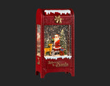 9.5" LED Mailbox Snowglobe w/Santa