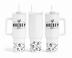 Wheat Hockey Mom 40oz  Tumbler