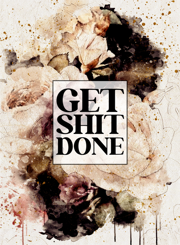 Get Shit Done | Undated Planner | Sweary | Stationary