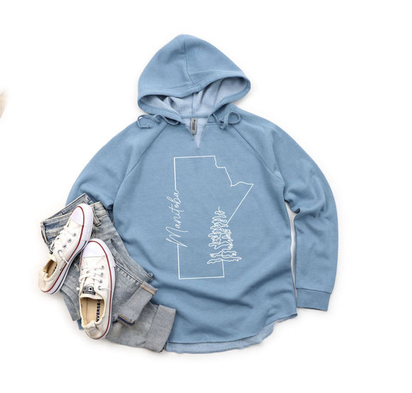 Manitoba Line Art Premium Hoodie | Manitoba Apparel