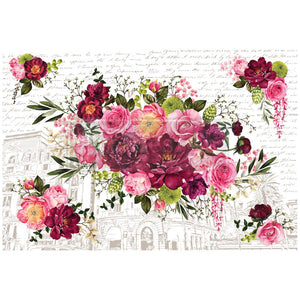 Royal Burgundy Decor Transfer