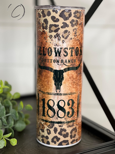 1883 Dutton Ranch Inspired 20oz Skinny Tumbler