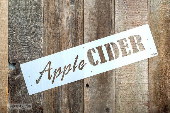 Apple Cider Stencil- Funky Junk