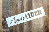 Apple Cider Stencil- Funky Junk