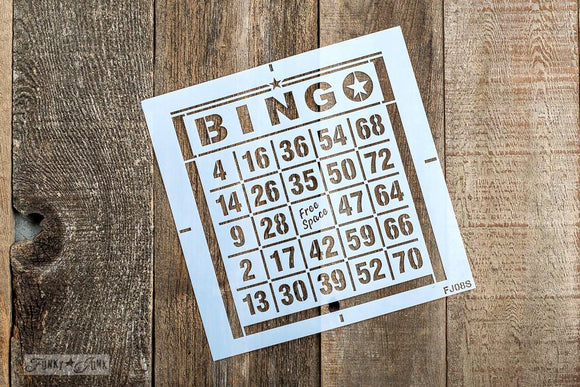 Small Bingo Stencil- Funky Junk