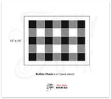 Buffalo Check 10x14' Stencil- Funky Junk