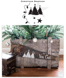 Christmas Graphics Stencil- Funky Junk