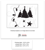 Christmas Graphics Stencil- Funky Junk