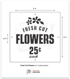 Fresh Cut Flowers Stencil- Funky Junk