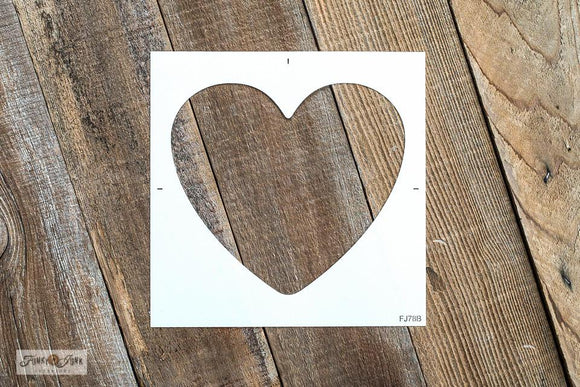 Heart Stencil- Funky Junk
