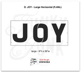 Joy Stencil Large Horizontal- Funky Junk