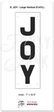 Joy Stencil Large Vertical- Funky Junk