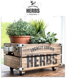 Locally Grown Herbs Stencil- Funky Junk