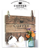 National Brewers Coffee Stencil- Funky Junk