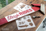 Winter Graphics Stencil- Funky Junk