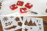 Winter Graphics Stencil- Funky Junk