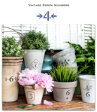 Vintage Crock Numbers Stencil- Funky Junk