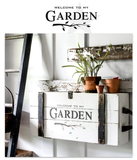 Welcome to My Garden Stencil- Funky Junk