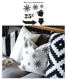 Winter Graphics Stencil- Funky Junk