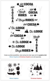 Winter Graphics Stencil- Funky Junk