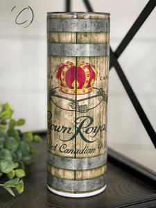 Canadian Whiskey Inspired 20oz Skinny Tumbler