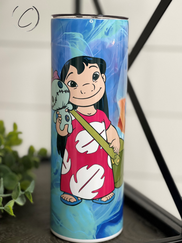 Lilo & Stitch Inspired 20oz Skinny Tumbler