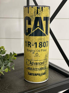CAT Filter Inspired 20oz Skinny Tumbler