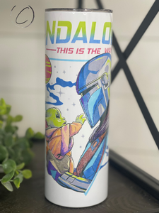 Mandalorian This Is The Way Inspired 20oz Skinny Tumbler