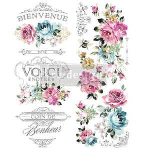Fuchsia Sunset Decor Tansfer