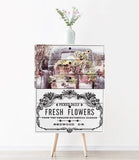Fresh Flowers Decor Transfer