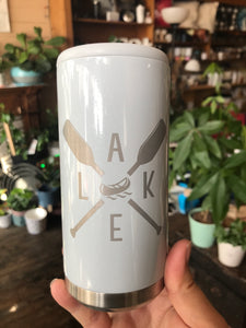 Lake with Paddles  - Lake Skinny Can Cooler