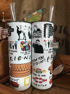 Friends Inspired 20oz Skinny Tumbler