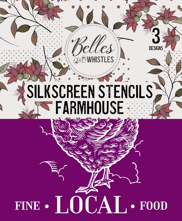 Belles & Whistles Silkscreen Stencils