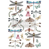 Riverbed Dragonflies Decor Transfer